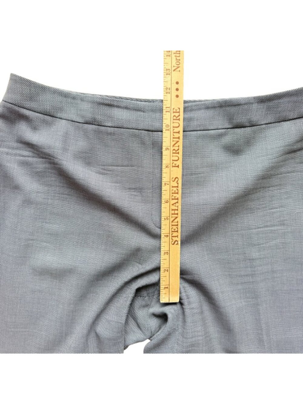 Lafayette 148 New York Women's Dress Pants Sz 14 Gray Virgin Wool Blend Office - Picture 6 of 9